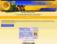 Tablet Screenshot of couragetospeak.org